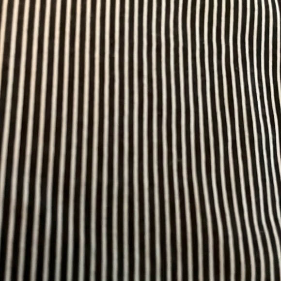 J. McLaughlin Top Striped Button Front Cotton Tunic Black White Medium - Picture 8 of 12